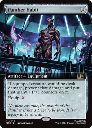Panther Habit (Extended Art) (MSC - Commander: Marvel Super Heroes)