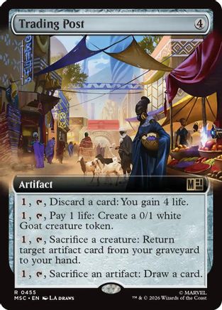 Trading Post (Extended Art) (MSC - Commander: Marvel Super Heroes Foil)