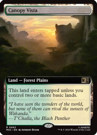 Canopy Vista (Extended Art) (MSC - Commander: Marvel Super Heroes Foil)