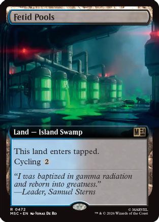 Fetid Pools (Extended Art) (MSC - Commander: Marvel Super Heroes)