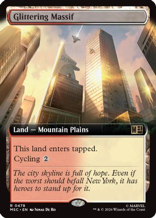 Glittering Massif (Extended Art) (MSC - Commander: Marvel Super Heroes)