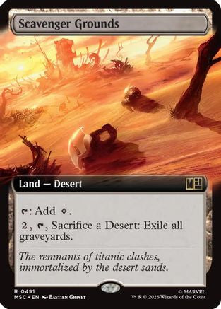 Scavenger Grounds (Extended Art) (MSC - Commander: Marvel Super Heroes Foil)