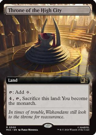 Throne of the High City (Extended Art) (MSC - Commander: Marvel Super Heroes Foil)