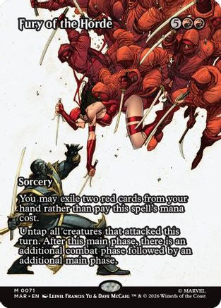 Fury of the Horde (Borderless) (MAR - Marvel Universe Eternal-Legal Foil)