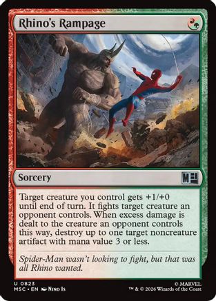 Rhino's Rampage (MSC - Commander: Marvel Super Heroes)