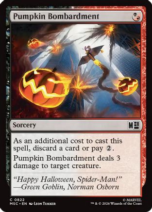 Pumpkin Bombardment (MSC - Commander: Marvel Super Heroes Foil)