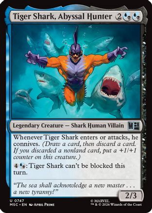 Tiger Shark, Abyssal Hunter (MSC - Commander: Marvel Super Heroes)