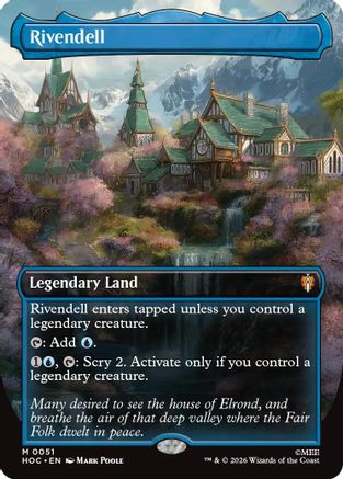 Rivendell (Borderless) (HOC - The Hobbit: Eternal-Legal Foil)