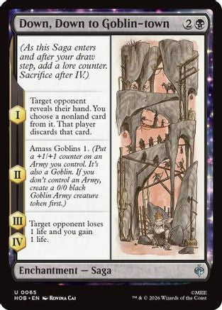 Down, Down to Goblin-town (HOB - The Hobbit)