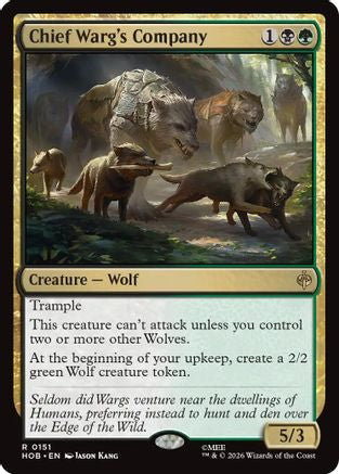 Chief Warg's Company (HOB - The Hobbit)