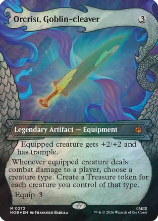Orcrist, Goblin-cleaver (Showcase) (Surge Foil) (HOB - The Hobbit Foil)