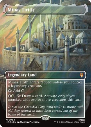 Minas Tirith (Borderless) (Surge Foil) (HOC - The Hobbit: Eternal-Legal Foil)
