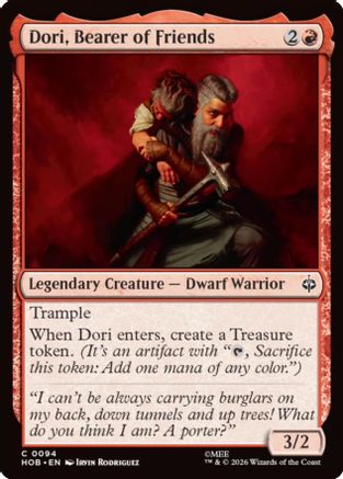 Dori, Bearer of Friends (HOB - The Hobbit)