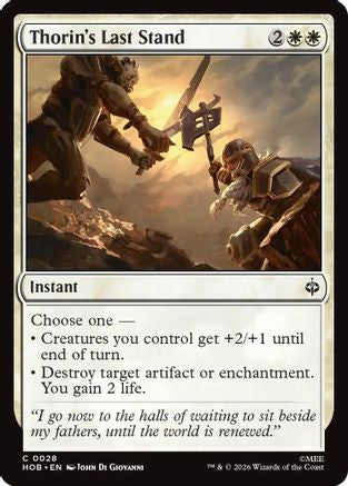 Thorin's Last Stand (HOB - The Hobbit Foil)