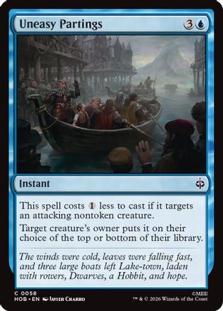 Uneasy Partings (HOB - The Hobbit Foil)