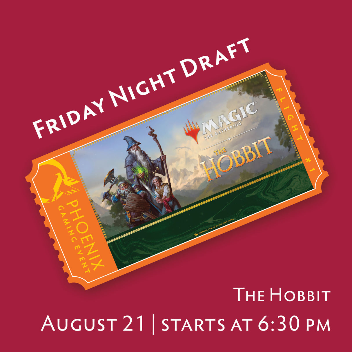 Friday Night Magic Draft - The Hobbit | August 21 ticket