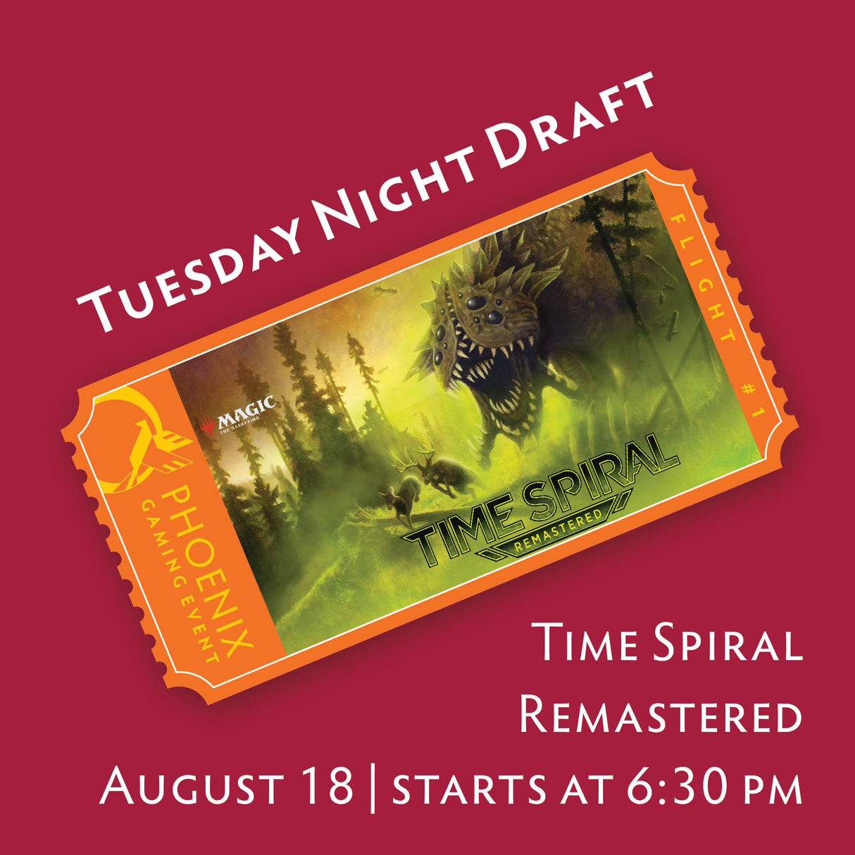 Tuesday Night Draft - Time Spiral Remastered | August 18 Ticket