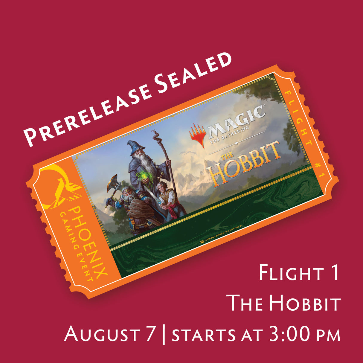 Magic the Gathering: The Hobbit Prerelease Flight 1