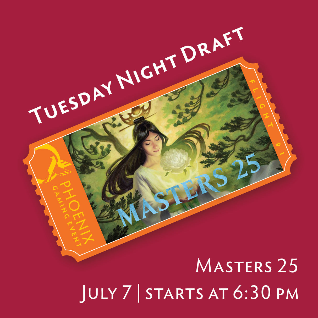 Tuesday Night Draft - Masters 25 | July 7 Ticket