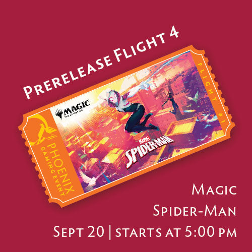 Magic Spider-Man Prerelease Flight 4 Ticket