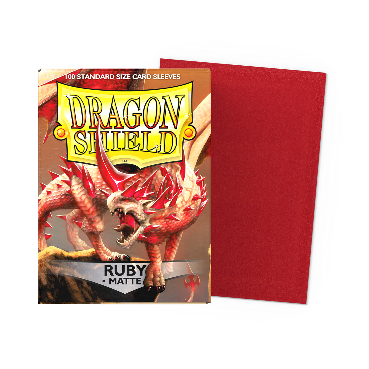 Dragon Shield Matte Ruby Sleeves