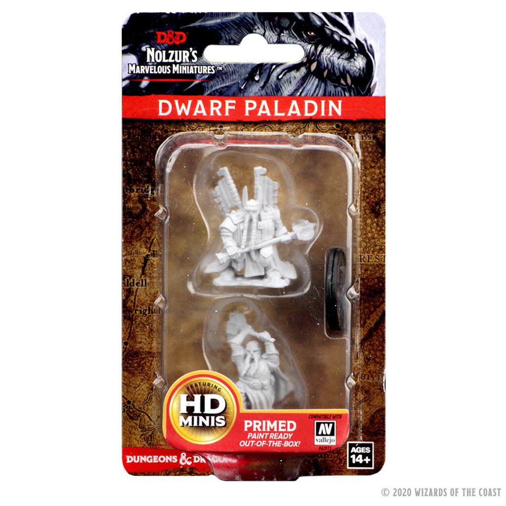D&D Nolzur`s Marvelous Unpainted Miniatures: W4 Dwarf Male Paladin