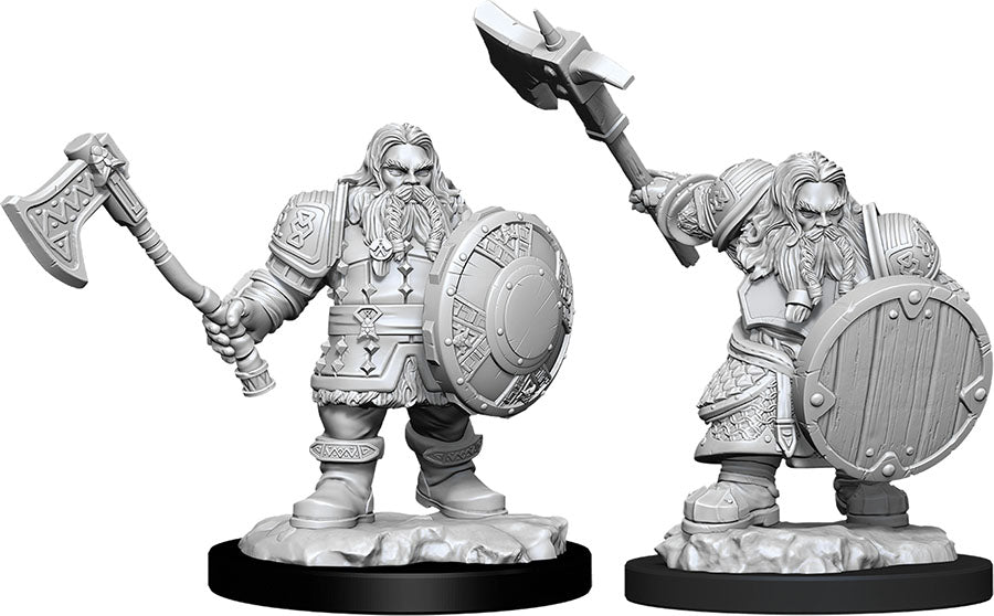 DUNGEONS & DRAGONS NOLZUR`S MARVELOUS UNPAINTED MINIATURES: W11 MALE DWARF FIGHTER