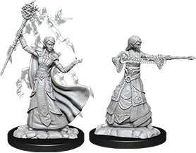 DUNGEONS & DRAGONS NOLZUR`S MARVELOUS UNPAINTED MINIATURES: W12 FEMALE ELF WIZARD