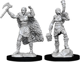 DUNGEONS & DRAGONS NOLZUR`S MARVELOUS UNPAINTED MINIATURES: W12 FEMALE HUMAN BARBARIAN