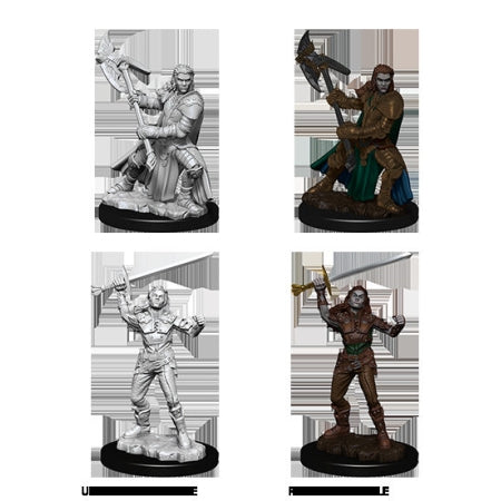 DUNGEONS AND DRAGONS: NOLZUR'S MARVELOUS UNPAINTED MINIATURES -W7-FEMALE HALFORC FIGHTER