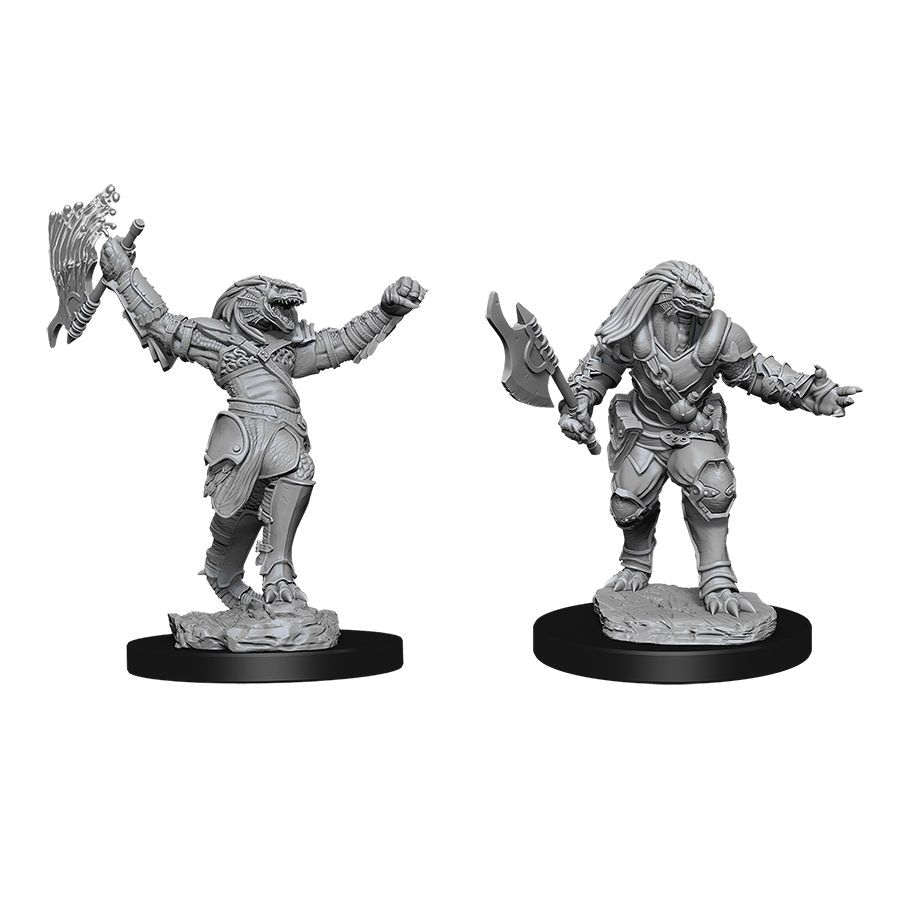 DUNGEONS AND DRAGONS: NOLZUR'S MARVELOUS UNPAINTED MINIATURES -W11-FEMALE DRAGONBORN FIGHTER