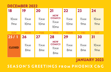 December Holiday Events and Hours