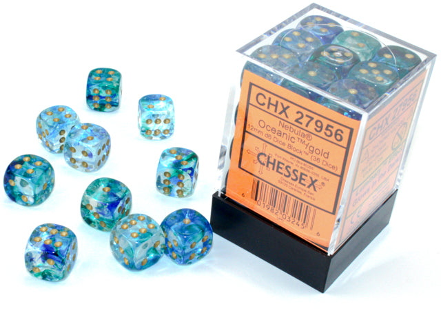 Nebula 12mm D6 Oceanic/Gold (36)