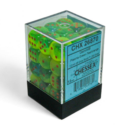 Gemini 12mm D6 Plasma Green-Teal/Orange (36)