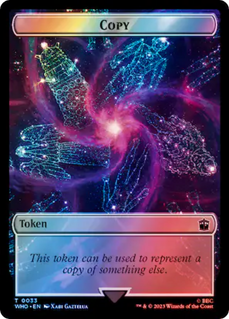 Copy // Clue (0055) Double-Sided Token (Surge Foil) [Doctor Who Tokens