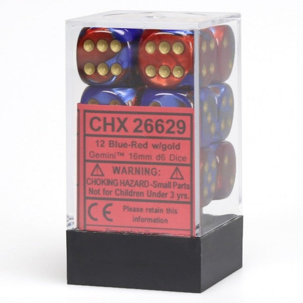 Gemini 2 Blue-Red/Gold (16mm D6)