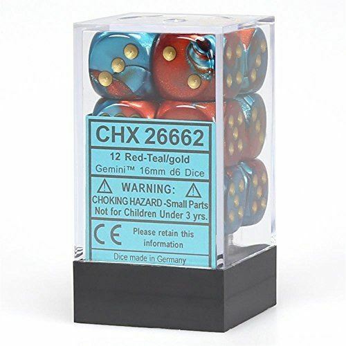 Gemini Red-TeaL/GoLD (16mm D6)