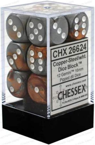 Gemini 16mm D6 Copper Steel/White (12)