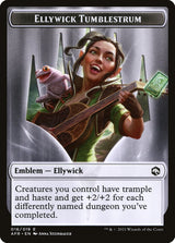 Treasure // Ellywick Tumblestrum Emblem Double-Sided Token [Dungeons & Dragons: Adventures in the Forgotten Realms Tokens]