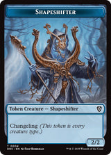 Shapeshifter // Zombie (0003) Double-Sided Token [Aetherdrift Commander Tokens]