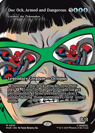 Doc Ock, Armed and Dangerous - Lorthos, the Tidemaker (Borderless) (MAR - Marvel Eternal-Legal Foil)