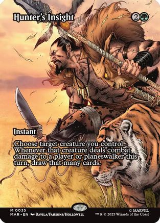 Hunter's Insight (Borderless) (MAR - Marvel Eternal-Legal Foil)