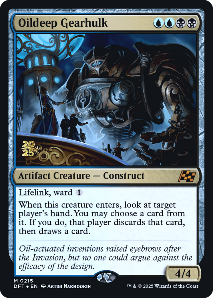 Oildeep Gearhulk [Aetherdrift Prerelease Promos]