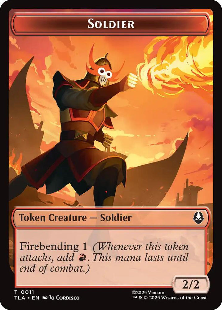 Ballistic Boulder // Soldier (0011) Double-Sided Token [Avatar: The Last Airbender Tokens]