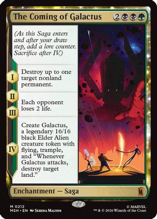 The Coming of Galactus (MSH - Marvel Super Heroes Foil)
