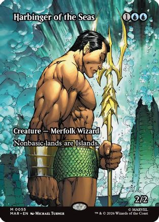 Harbinger of the Seas (Borderless) (MAR - Marvel Universe Eternal-Legal Foil)