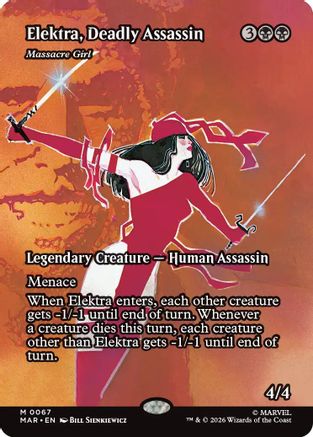 Elektra, Deadly Assassin - Massacre Girl (Borderless) (MAR - Marvel Universe Eternal-Legal)