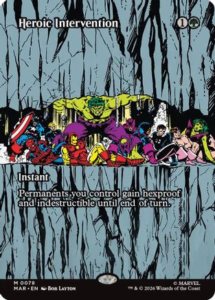 Heroic Intervention (0078) (Borderless) (MAR - Marvel Universe Eternal-Legal)