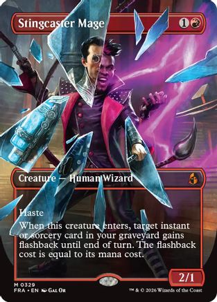 Stingcaster Mage (Borderless) (0329) [Reality Fracture] Foil
