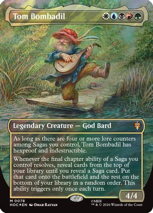 Tom Bombadil (Borderless) (Surge Foil) (HOC-078) [The Hobbit: Eternal-Legal] Foil